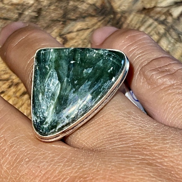 Seraphinite Ring 8 1/4 - Picture 3 of 9